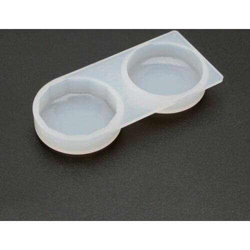 Faceted Organ Round Pendant Silicone Resin Mold Keychain Jewelry Making Tools