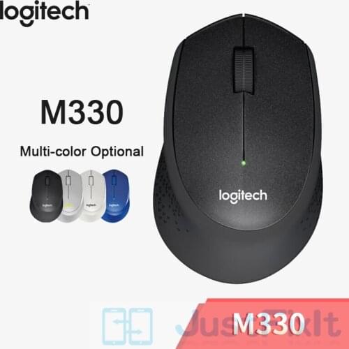 Original Logitech M330 Wireless Mouse Silent Mouse with 2.4GHz USB 1000DPI Optical Mouse for Office Home Using PC/Laptop Mouse
