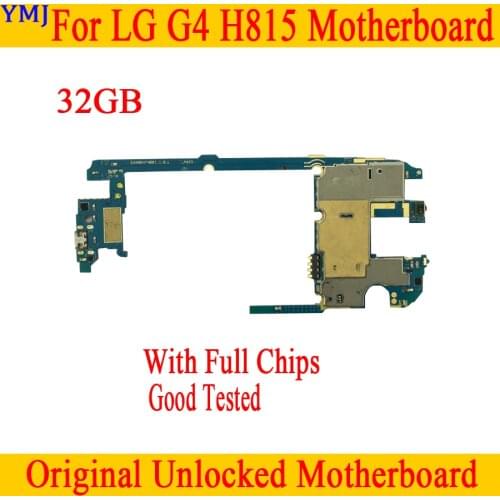 32GB Original unlocked for LG G4 H815 Motherboard with Full Chips,for LG G4 H815 Logic board with OS System,100% Good Tested