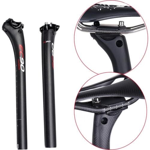 Carbon MTB Bike Seatpost Seat Tube Road Bicycle Seatpost Mountain Bike Seatpost Bicycle Parts 25.4/27.2/ 30.8/31.6-350/400MM