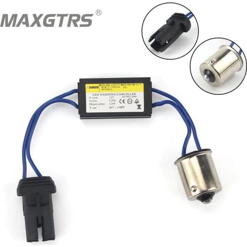 2x 12V LED Warning Canceller Decoder T10 1156 1157 BA9S 194 168 W5W Socket NO Canbus OCB Error Load Resistor No Flashing