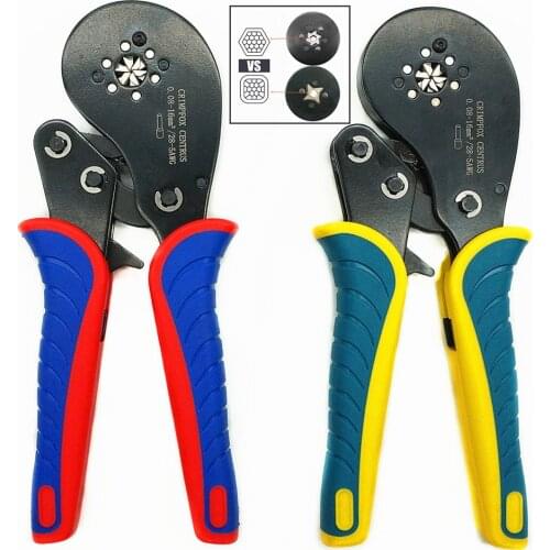 16-6 Brand New AWG28-6=0.08-16mm² Electrical Self-Adjustable Ratchet Plier Tubular Terminal Crimping Tools High Precision Jaw