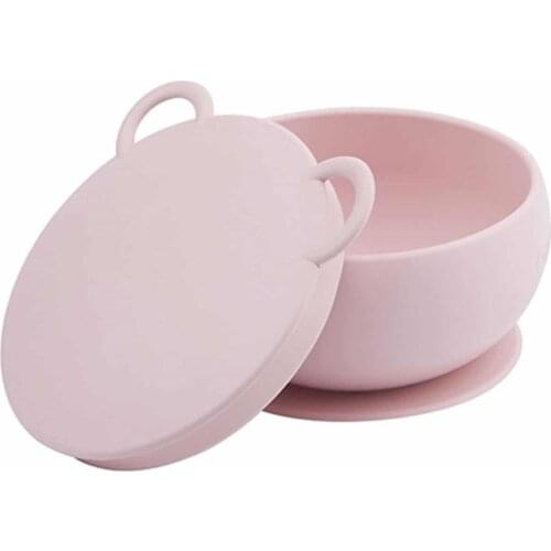 Slikon Feeding Toddler Child Bowl Feeding Children Feeding Dish Bowl Lunch Spill-Resistant Baby Bowl