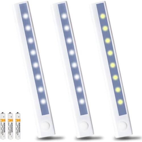 Smart Control motion Sensor LED Night Light indoor battery powered mini closet pir night