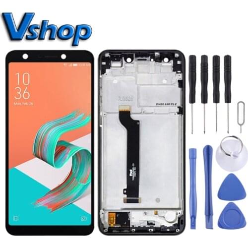 LCD Touch Screen Digitizer Full Assembly with Frame for Asus ZenFone 5 Lite X017DA ZC600KL S630 SDM630 Mobile Phone LCD Display