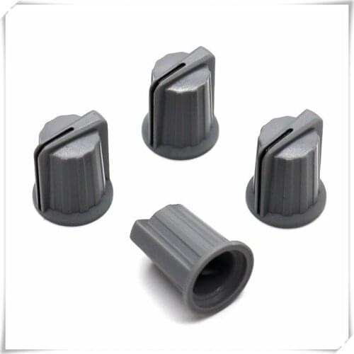 10 Pieces Plastic Half Shaft Knob Diameter 15mm Height 18mm Potentiometer Encoder 90 Degrees Knob D-Shaped Inner Hole 6mm