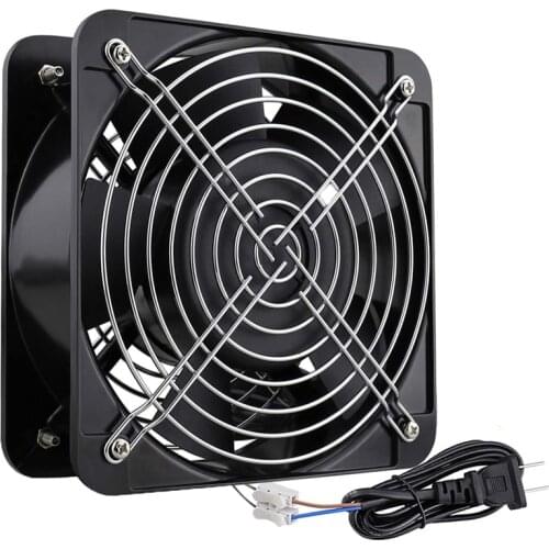 2PCS GDSTIME AC 15050 150mm x 50mm 110V 120V Duall Ball Axial Industrial Cooling Fan for DIY Ventilation Exhaust Big Airflow