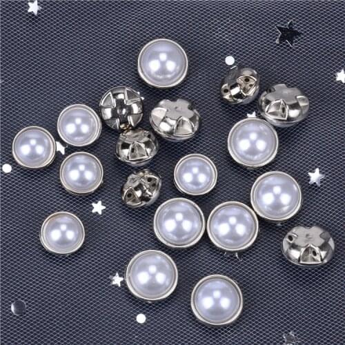 30PCS Mini Exquisite Women Chiffon shirt Buttons for Summer Clothing Or Decorative Woolen Sweater Crafts pearls Buttons