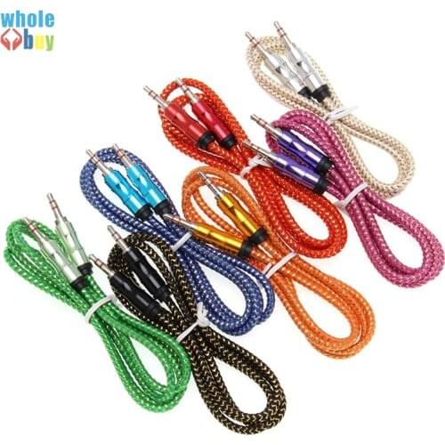 Jack Audio Cable 3.5mm male to male Car AUX Cable Headphone Extension Code for Phone MP3 Car Headset Speaker wholesale500pcs/lot