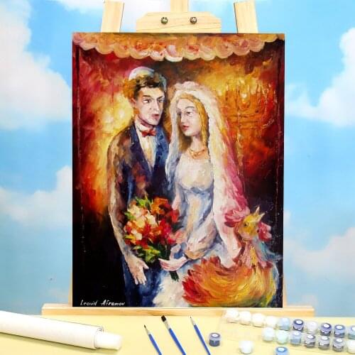 Oil Painting Style Coloring By Numbers Painting Package Oil Paints 50*70 Canvas Painting New Design For Kids Handicraft Art