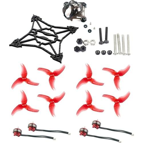 Happymodel Larva X FPV Racing Drone Accessory Kit Replacement Parts with Frame EX1103 7000kv Motors Canopy 2.5inch Props Parts