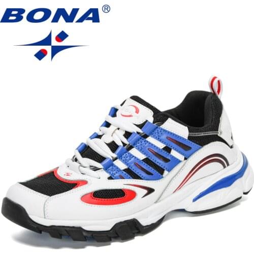 BONA 2021 New Designers Fashion Sneakers Luxury Breathable Vulcanize Shoes Men Outdoor Fitness Shoes Mansculino Walking Footwear