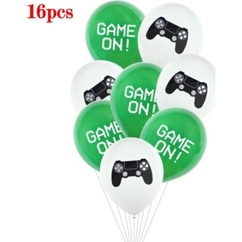 Video Game On Latex Balloons Boys Birthday Party Decorations Air Balls Kids Favors Game Helium Globos Baby Shower ballon Decor