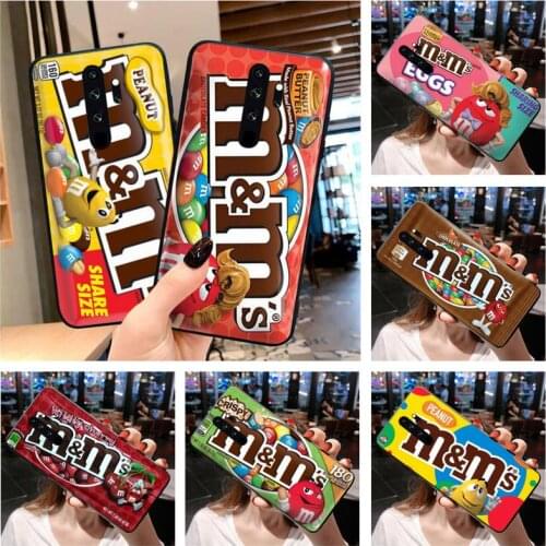 M&Ms Chocolate Phone Case for Redmi 9A 8A 7 6 6A Note 9 8 8T Pro Max Redmi 9 K20 K30 Pro