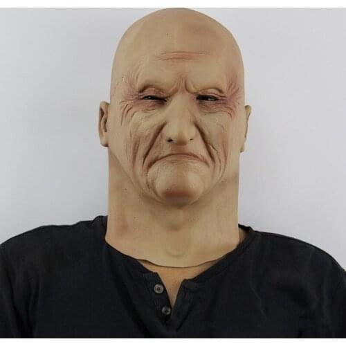 Halloween Masks Funny Latex Old Man Mask Male Disguise Fancy Head Rubber Party Costumes Villain Joke Xmas Cosplay Costume Props