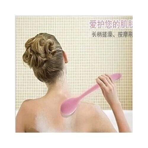 Massage hammer Bath Scrub Skin Massage Shower Brush Long Handle Exfoliation Brush Reach Feet Back Scrubber Bathroom Tool Product