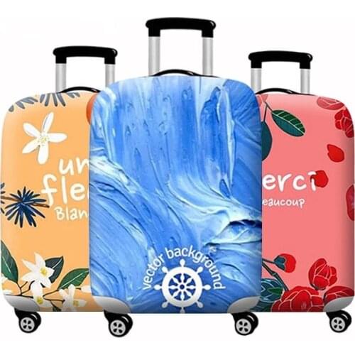 Fashion Elastic Fabric Luggage Protective Cover Suitable18-32 Inch Trolley Case Cover Suitcase Dust Cover Travel Accessories