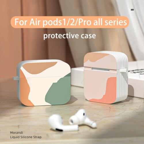 Morandi Silicone Case for Apple Airpods 1/2 Protective Bluetooth Wireless Earphone Cover for Airprods Pro Charging Box Bags