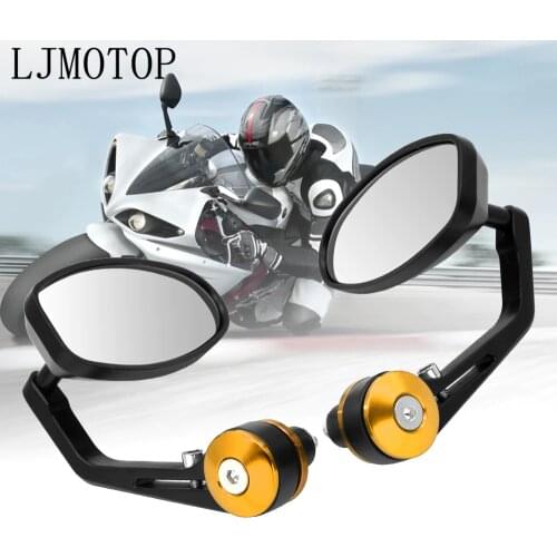 Motorcycle Rear View Side Mirrors Moto Rearview Bar End cafe racer mirror For YAMAHA XMAX 125/250/300/400 Iron Max NMAX 125 R120