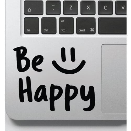 Be Happy Decal, Positive Quotes Mural, Be Happy Sticker, Laptop Stickers, Laptop Decal,Removable Art Vinyl Decal GA228