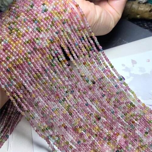 Natural healing stones rainbow Crystal Faced Bulk Beads Wholesale DIY Handicraft2.6mm