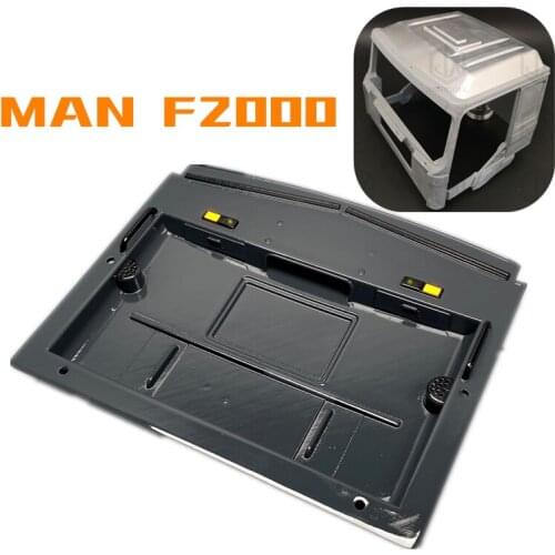 Low Ceiling Interior for 1/14 Tamiya RC Truck Trailer Tipper MAN F2000 Car Diy Parts