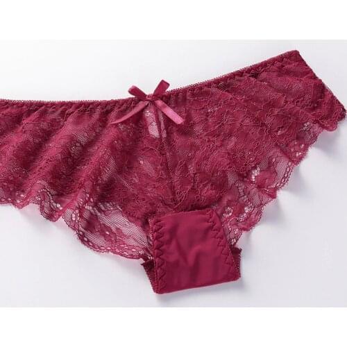 Hollow out Panties Sexy Lace Briefs Women Underwear Panties for Female Girls Ladies Floral Pantys Underpants