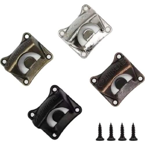 Zinc Alloy Bottle Opener Wall Mounted Vintage Four Colors Available Beer Opener Tools Bar Drinking Gadgets Kitchen Accessories