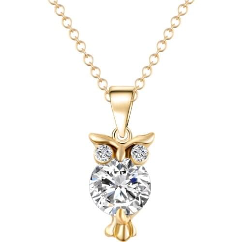 Sweater Necklace owl Zircon Necklace Fashion Necklace Jewelry