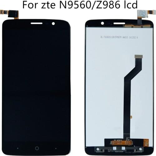 For ZTE Max XL n9560 LTE z986 touch screen digitizer glass LCD display mobile phone assembly display panel replacement
