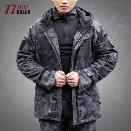 Tactical Camouflage Jacket Men Thicken Warm Wearable Windbreaker Coats Male Field Combat Hooded Waterproof Military Mens Jackets