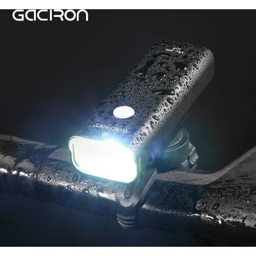 800 lumens Cycling Light IPX6 Waterproof Bicycle Headlight 2500mAh Rechargeable Batterry Black MTB Road Bike Front Light GACIRON
