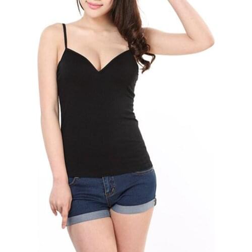 Women Sexy Padded Bra V-Vest Camisole Strap Bustier Beach Push up Tank Women Sexy Padded Bra V-Vest Camisole Strap Bustier Beach