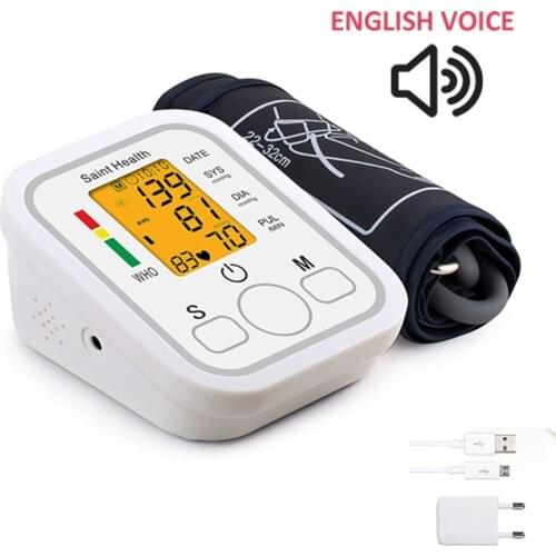 LCD Tonometer Portable Household Arm Band Type Sphygmomanometer Blood Pressure Monitor Accurate Measurement Blood Pressure