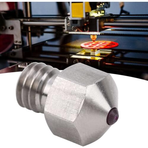 0.4mm MK8 Titanium Steel Ruby Nozzle Antioxidant Accessory Artificial Precious Stone