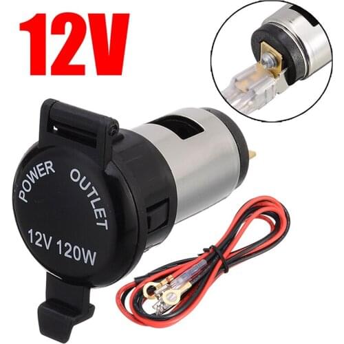 1PC 12V Car Cigarette Lighter Power Socket Plug with 67CM Cord for Motorcycle Boat Vehicle High Quality Auto Replacement Parts