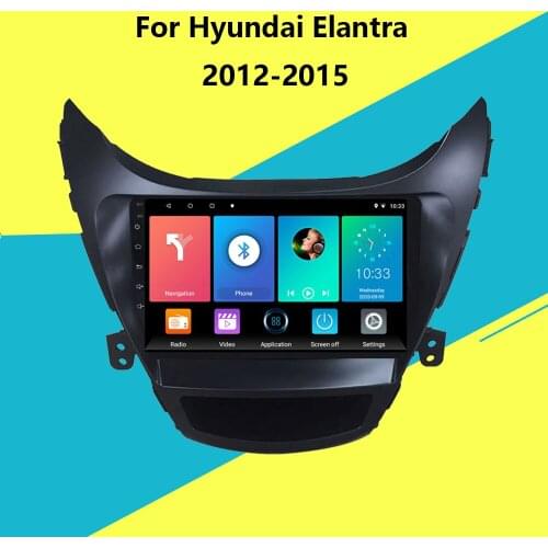 2 DIN 9 inch Android 8.1 car multimedia player For Hyundai Elantra 2012-2015 Support Music AUX WIFI support DVR