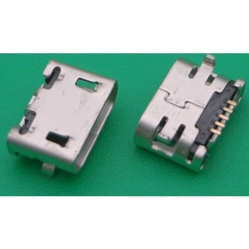 50pcs New mini micro USB connector connector for Alcatel One Touch Idol 4 USB charging port replacement parts