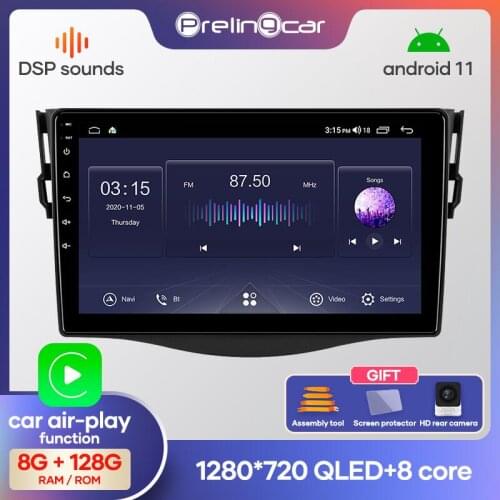 Car Radio Android 10 Stereo Receiver For Toyota RAV4 RAV 4 2005-2013 Video Player Multimedia Navigation GPS No 2 Din Dvd