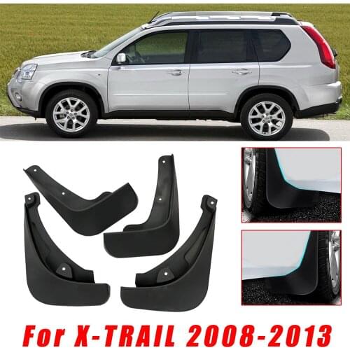Car Mud Guards For Nissan X-trail 2008 2009 2010 2011 2012 2013 Front Rear Splash Guards Over Fender Kit Car Fender Accessories