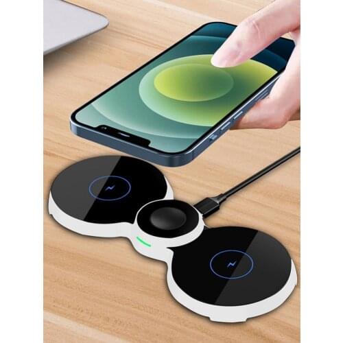 Fast Wireless Charger For Mobile Phone 3 In 1 Multi-function Charging Station Watch Earphone Holder Fast Charging For IPhone