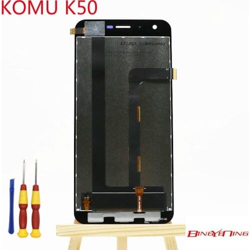 BingYeNing New Original For KOMU K50 Touch Screen+LCD Display Assembly Replacement