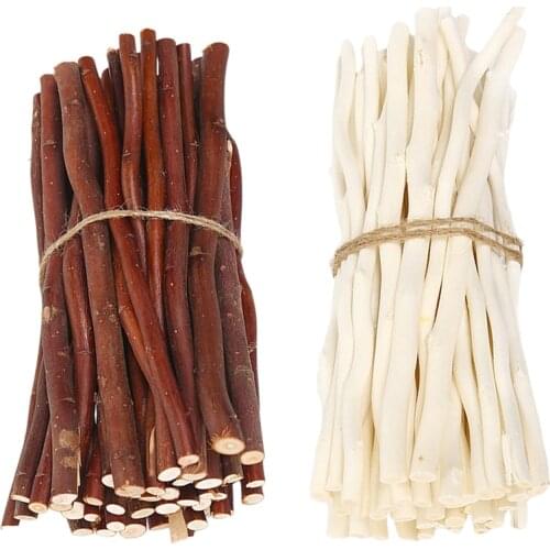 50Pcs Wood Branch Sticks Rod Driftwood Wooden Pieces for Party Wood Crafts