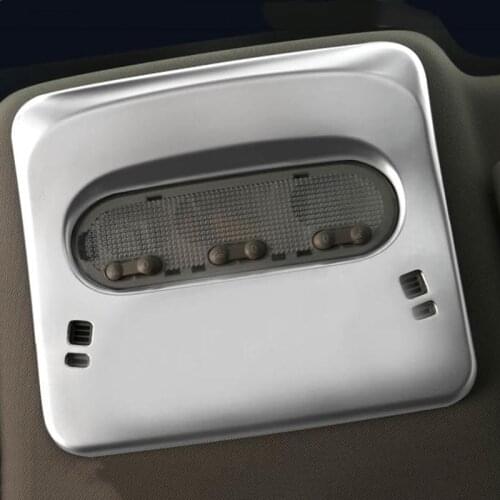 For Nissan Qashqai J11 Dualis 2014 2015 2016 2017 ABS Chrome Front Roof Dome Reading Light Lamp Cover Car Accessories