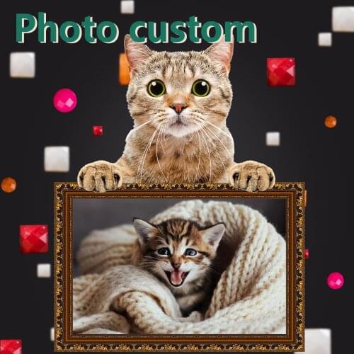 Photo Custom Diamond Embroidery Full Square/Round Crystal Diamond Painting Cross Stitch Diamond Mosaic Kits Birthday Gift