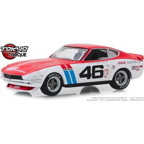 GreenLight 1:43 1971 Datsun 240Z BRE alloy toy car toys for children diecast model car Birthday gift