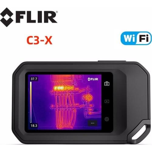 FLIR C3-X Infrared Thermal Imager Handheld 128*96 Pixel Touch Screen Temperature Thermal Imaging Camera -20℃ to 300℃ with Wifi