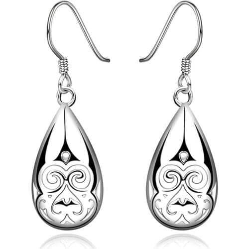 Fine 925 sterling silver women lady cute wedding present popular top quality fashion party Jewelry free shipping