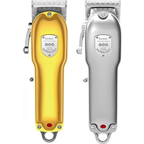 KM-134 Barber Shop Shaver Adjustable Blade Razor Hair Trimmer Rechargeable Cuter Cliper Man Haircut Machine Clipper Trimer Kemei