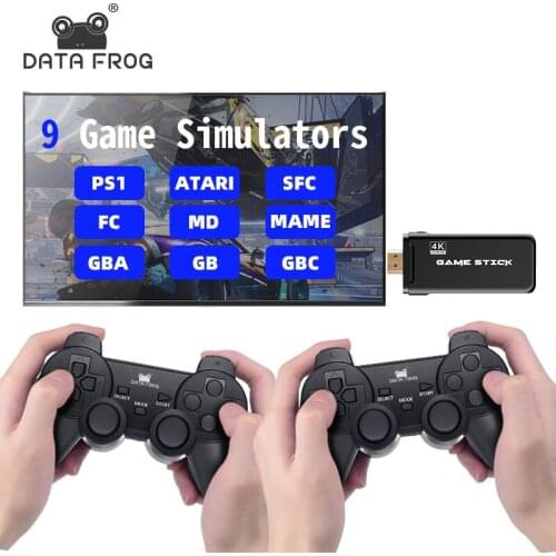 New style 4K HD Video Game Console For PS1/GBA Classic Retro TV Game Console 10000+ Games 2.4G Double Wireless Controller